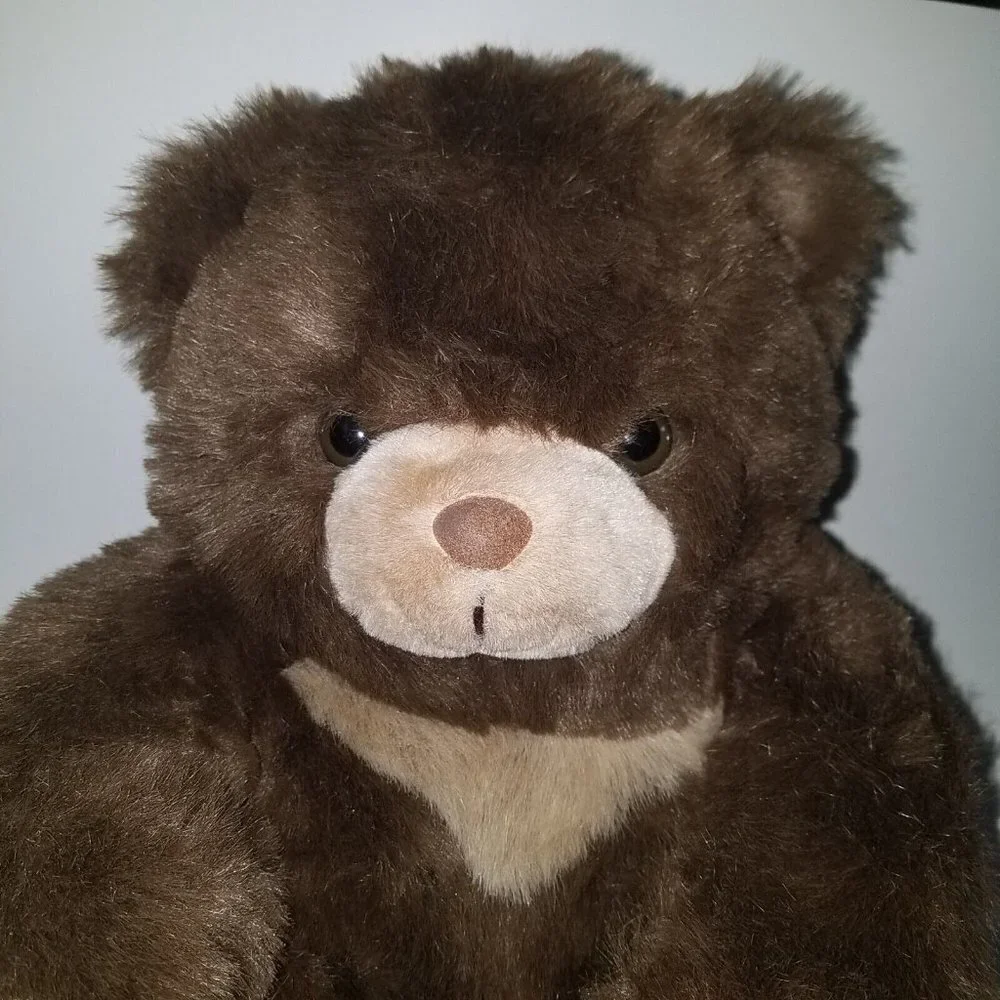 VTG Fancy Zoo Brown Bear Plush Stuffed Animal Toy Lovey 13
